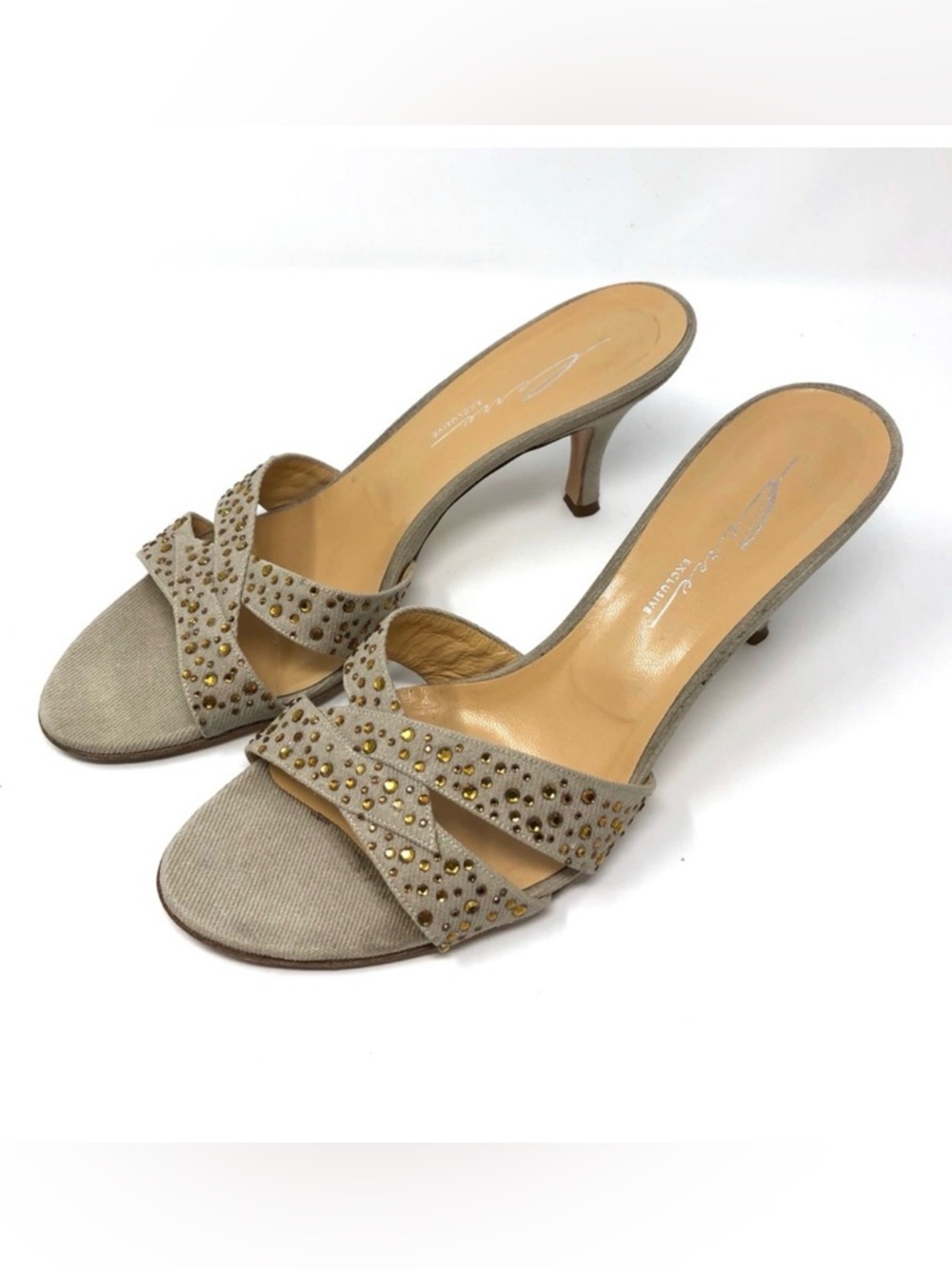 LERRE, handmade in Italy, slides, size 39